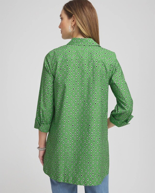 No Iron Geo-Print Tunic - image 3
